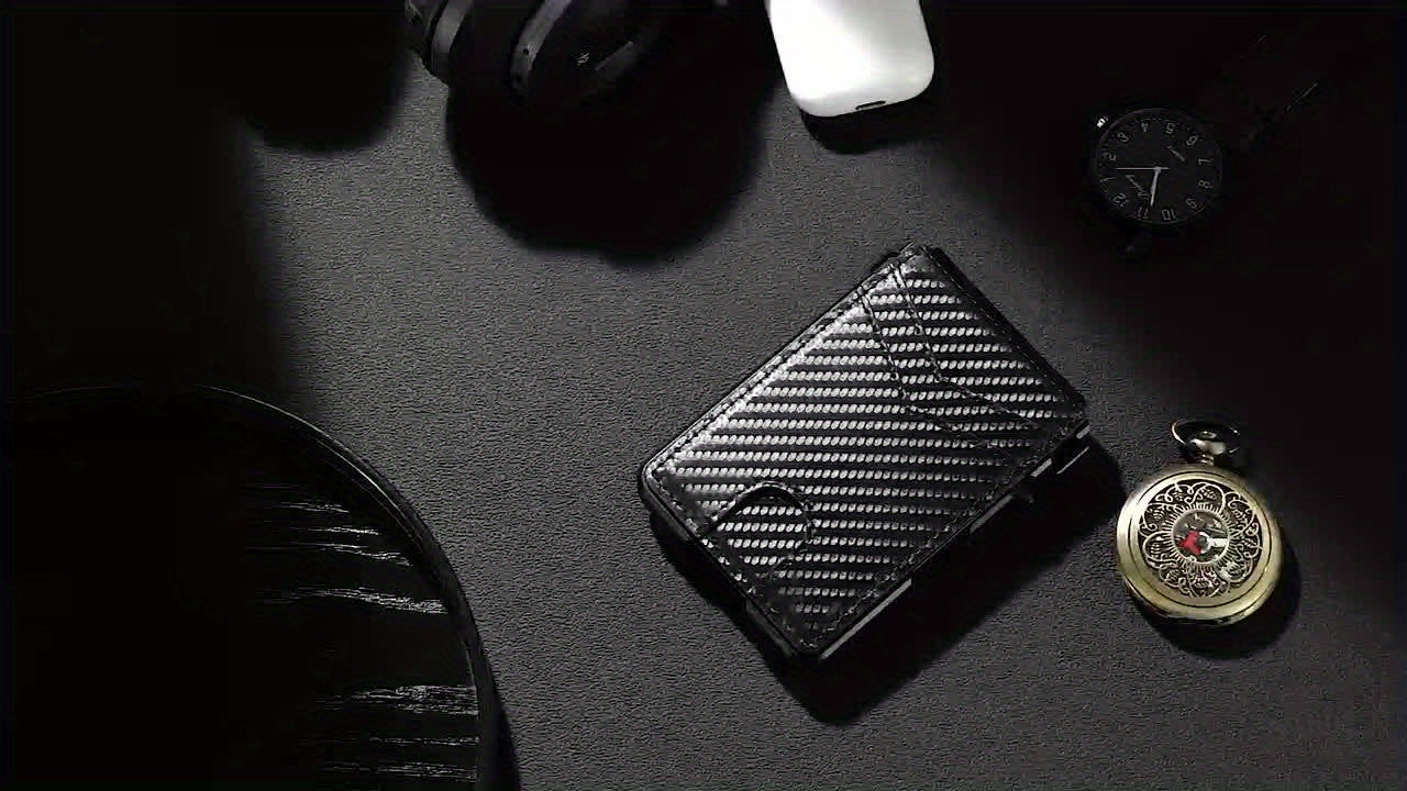 Slim men's wallet with RFID blocking