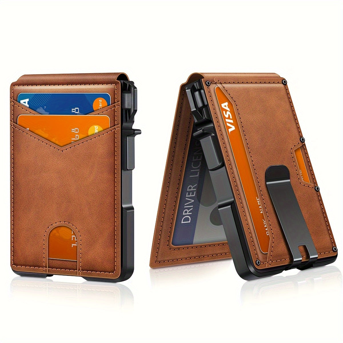 Slim men's wallet with RFID blocking