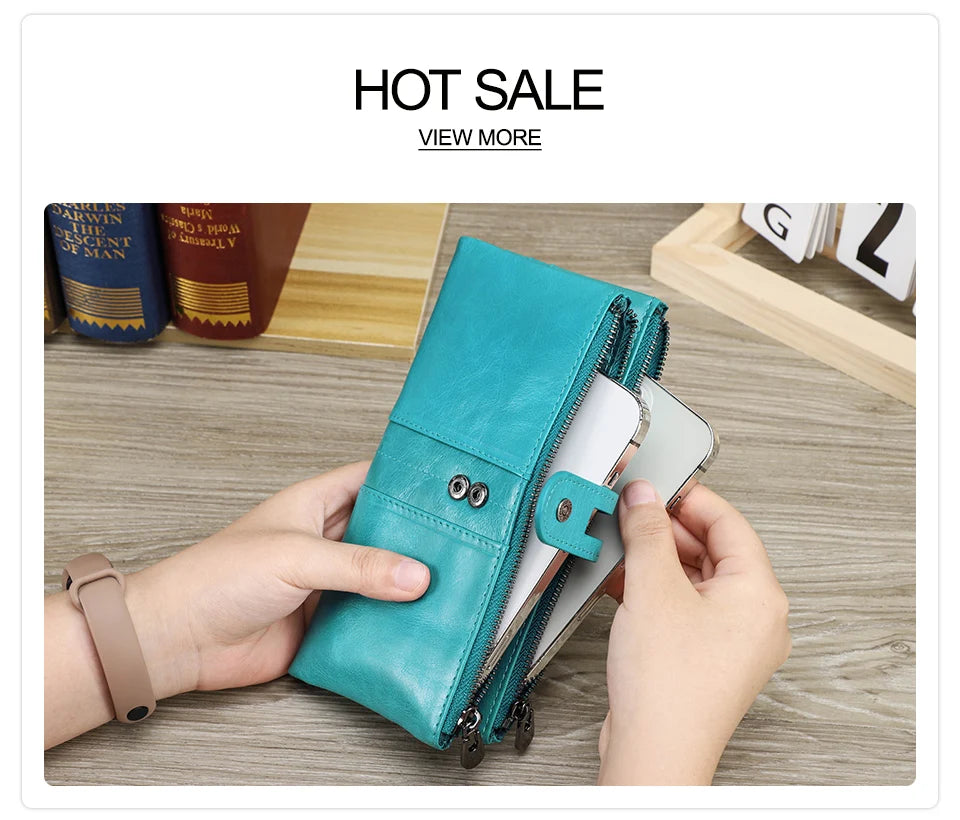 Women's leather wallet