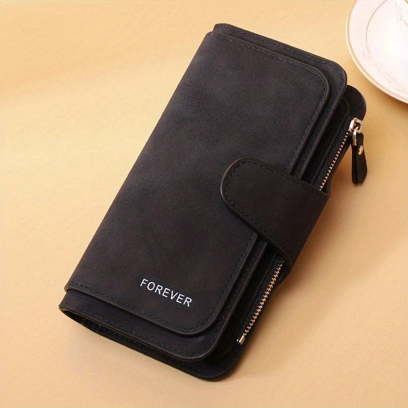 Women's matte leather wallet
