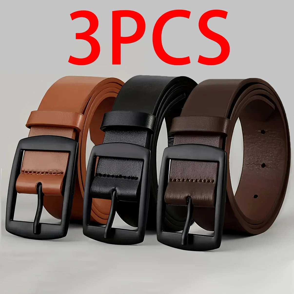 Men's leather belts
