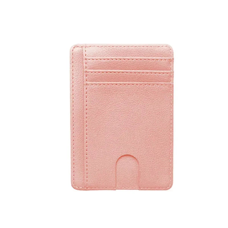 Slim Leather Wallet with RFID Blocking – Unisex