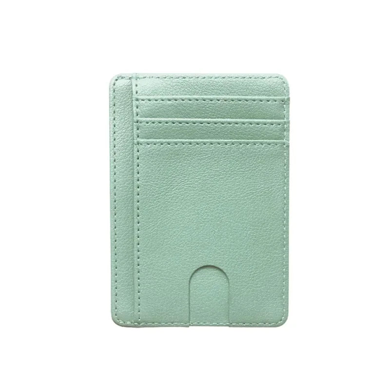 Slim Leather Wallet with RFID Blocking – Unisex