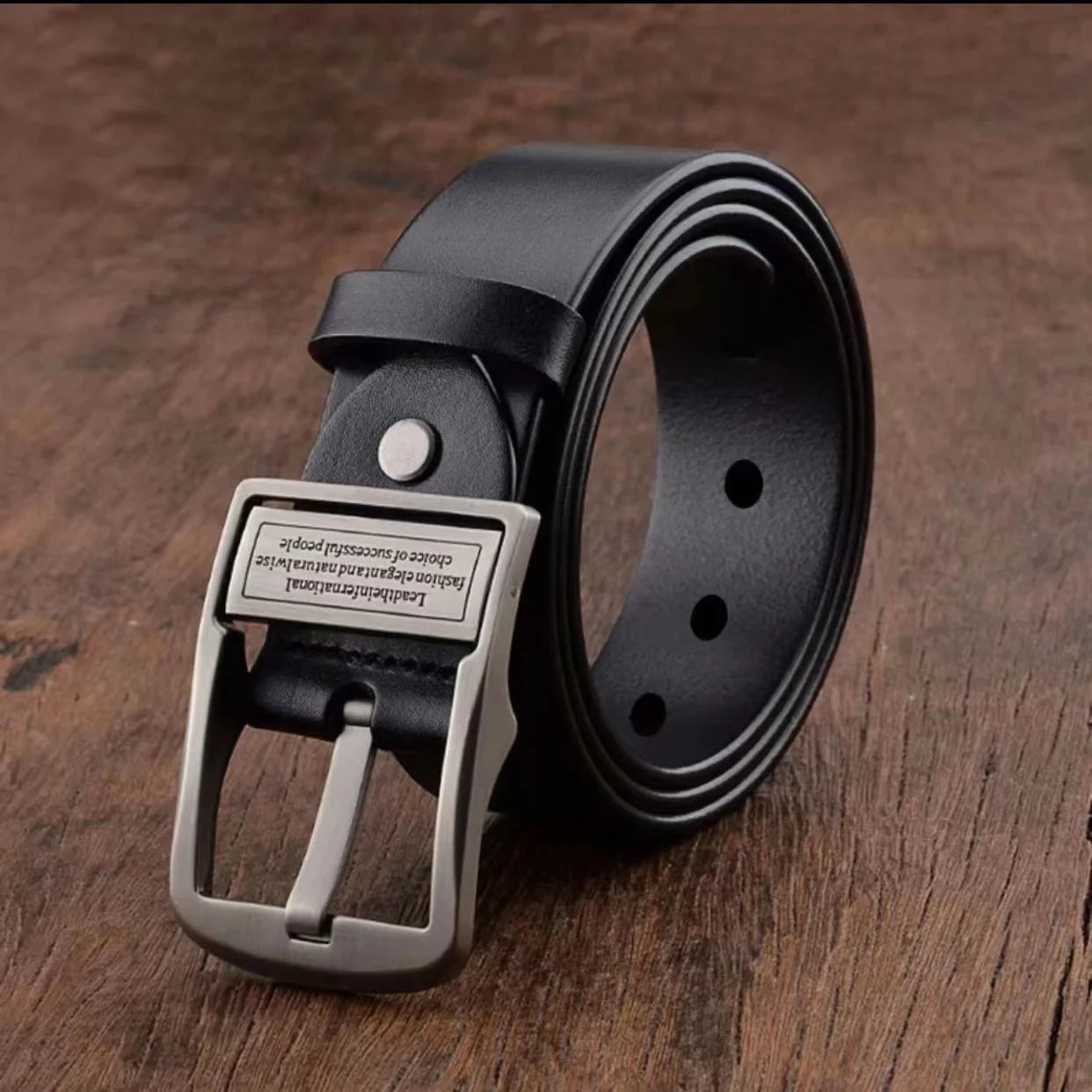 Men's leather belts