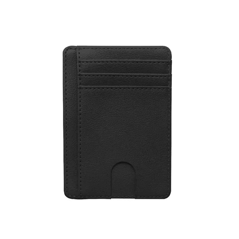 Slim Leather Wallet with RFID Blocking – Unisex