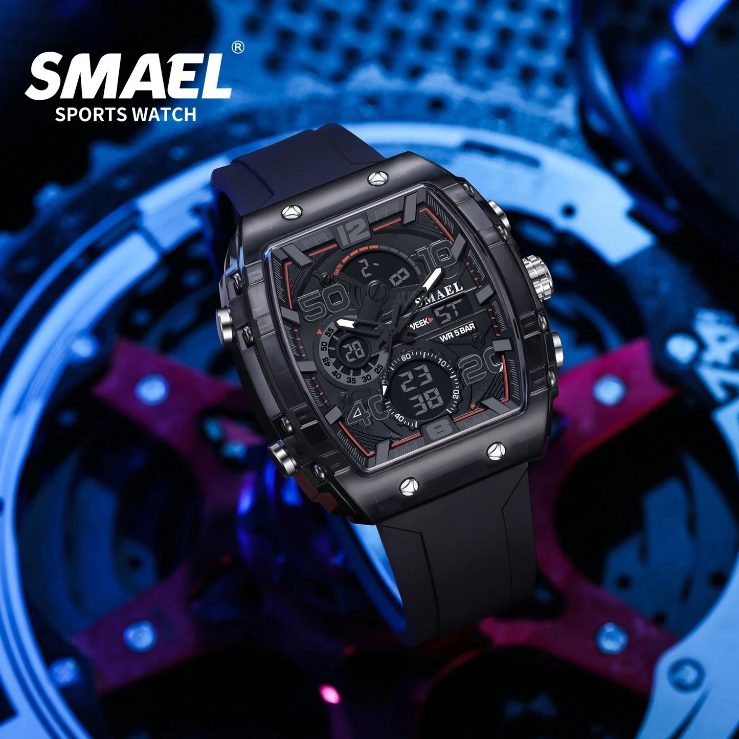Men's Digital Analog Sports Watch