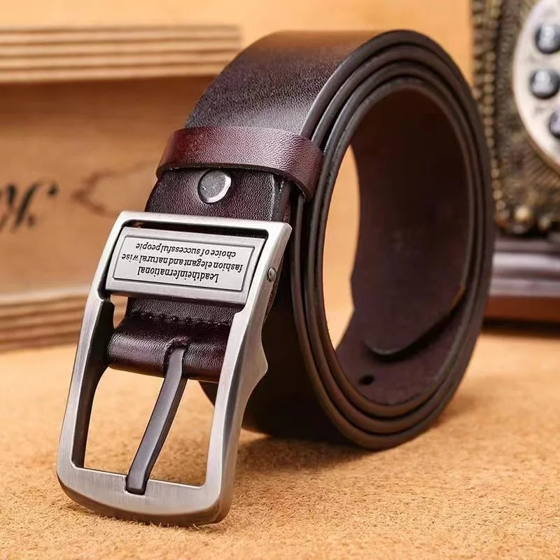 Men's leather belts