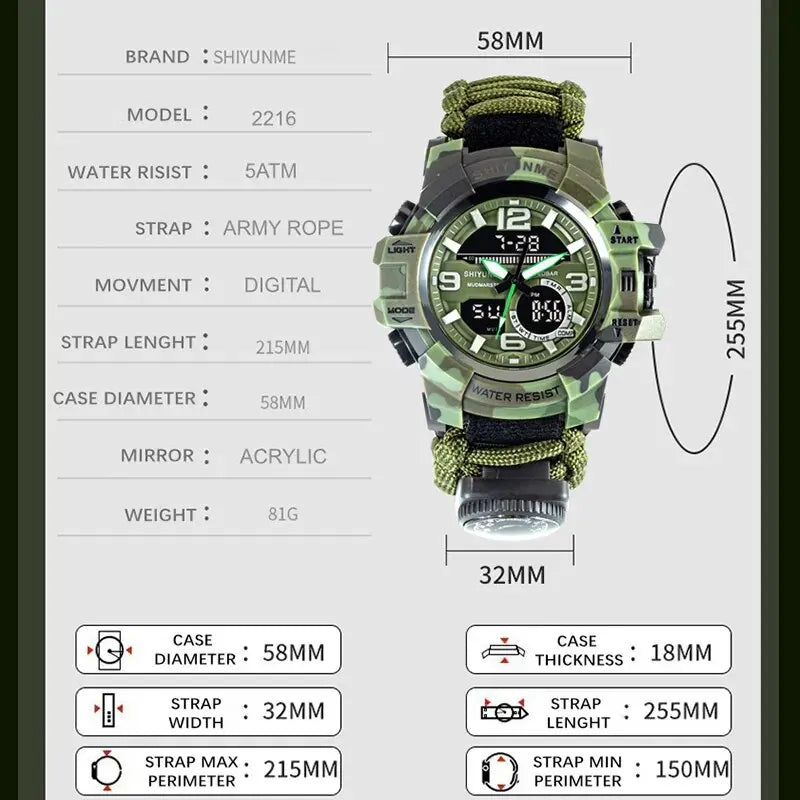 Military sports watch