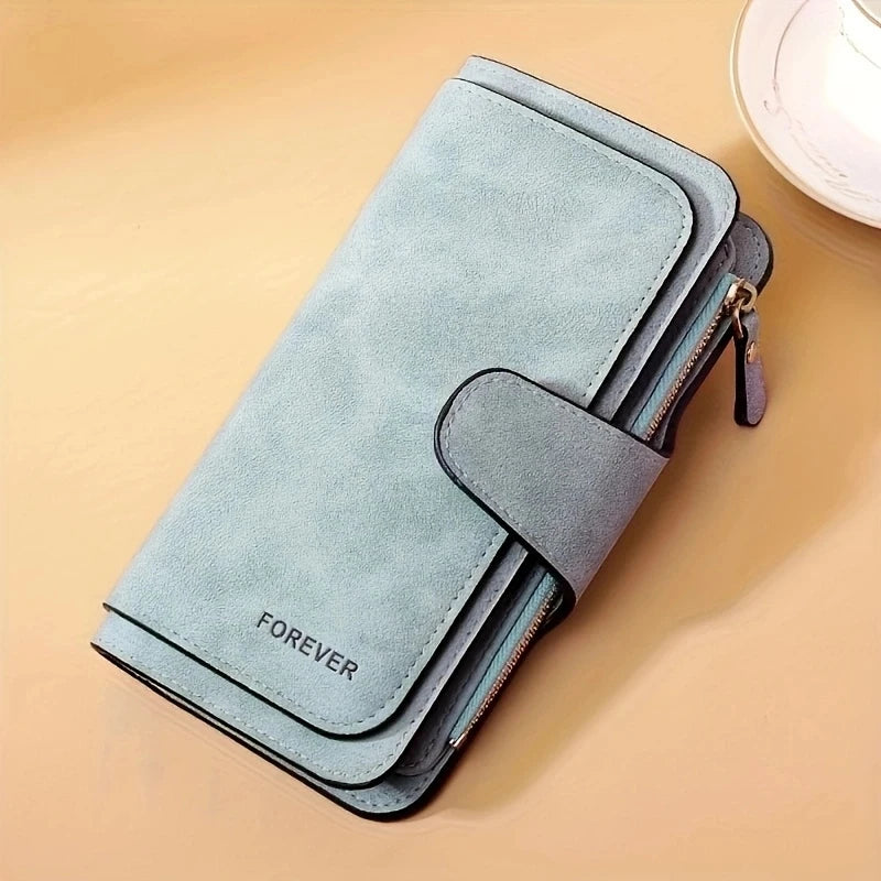 Women's matte leather wallet