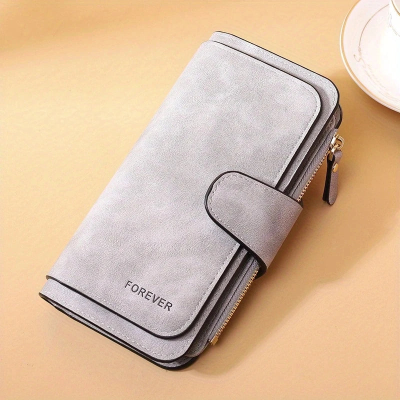 Women's matte leather wallet