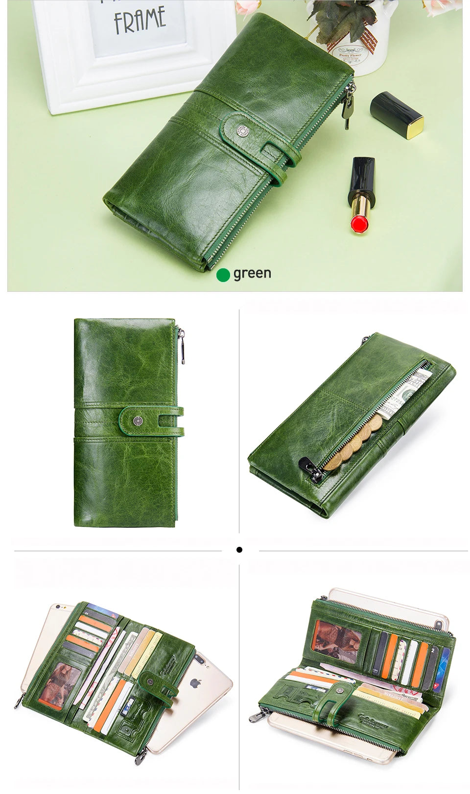 Women's leather wallet