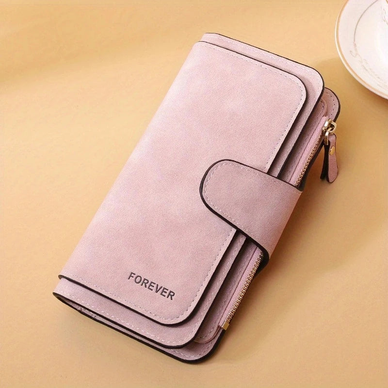 Women's matte leather wallet