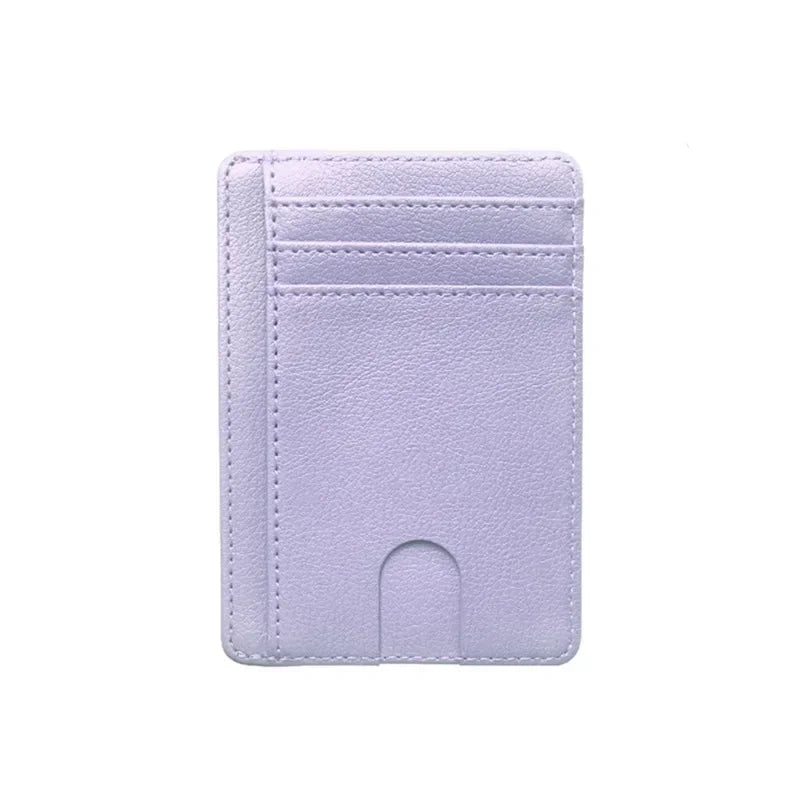 Slim Leather Wallet with RFID Blocking – Unisex