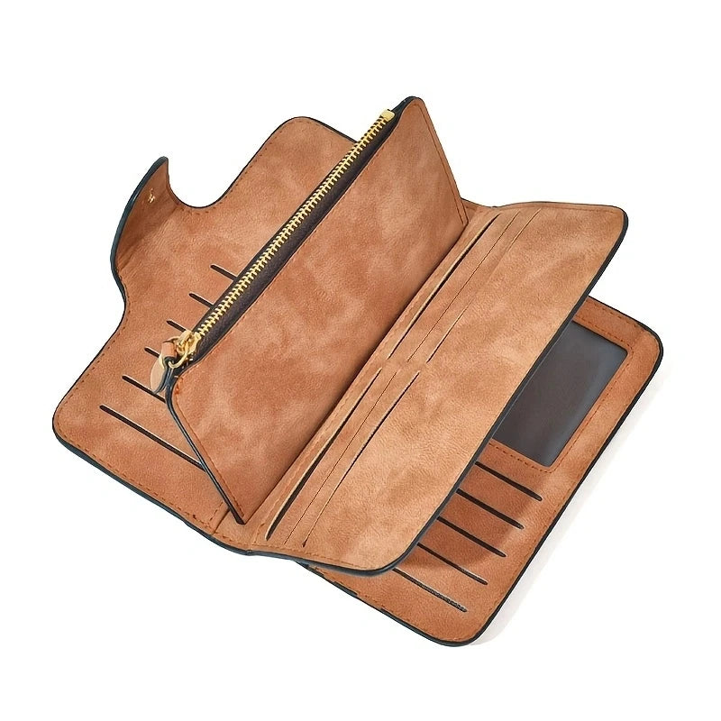 Women's matte leather wallet