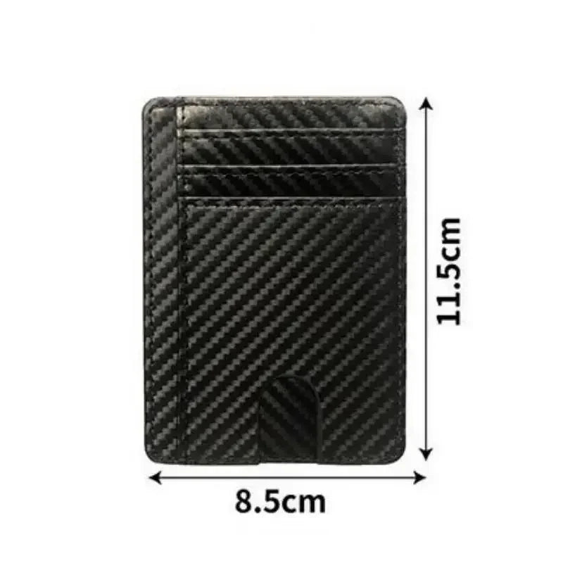 Slim Leather Wallet with RFID Blocking – Unisex
