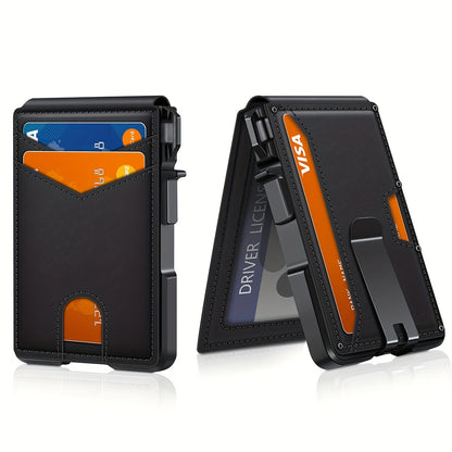 Slim men's wallet with RFID blocking