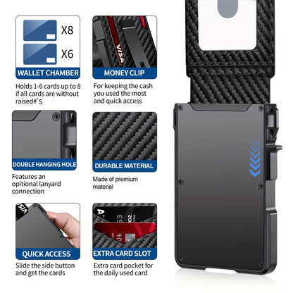 Slim men's wallet with RFID blocking