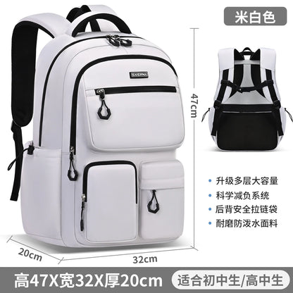 Chilren School Bags Elementary School Junior High School Backpack for Boys Girls Grade 4-9 Grade 4-9 Orthopedic Kids Backpack