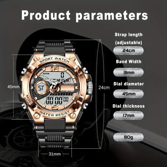 Men's digital wristwatch