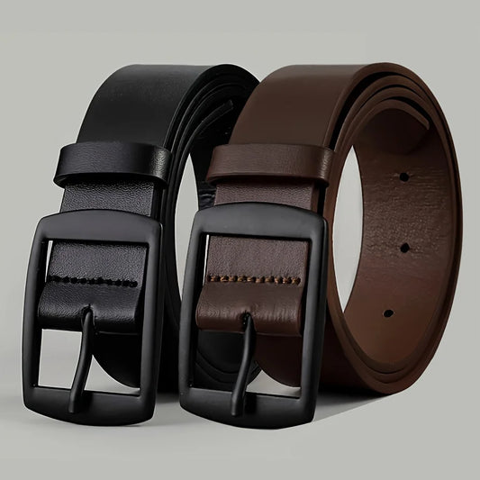 Men's leather belts