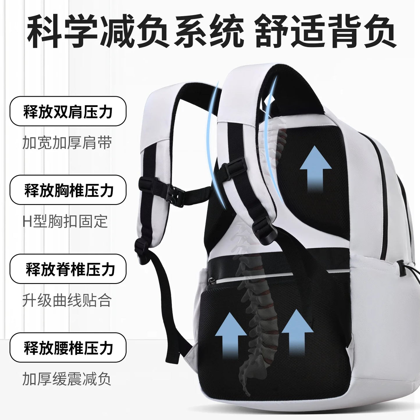 Chilren School Bags Elementary School Junior High School Backpack for Boys Girls Grade 4-9 Grade 4-9 Orthopedic Kids Backpack