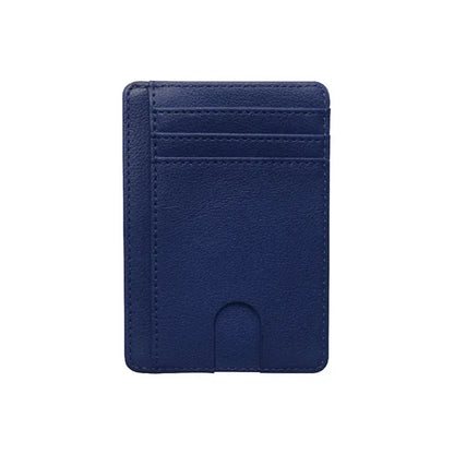 Slim Leather Wallet with RFID Blocking – Unisex