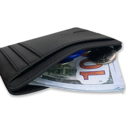 Slim Leather Wallet with RFID Blocking – Unisex
