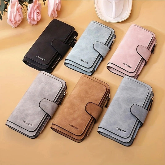 Women's matte leather wallet
