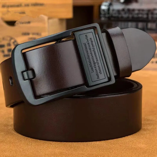 Men's leather belts