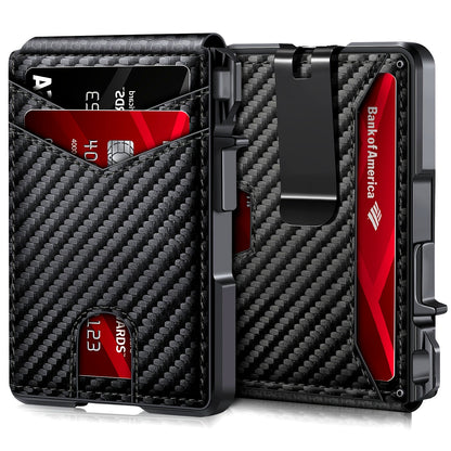 Slim men's wallet with RFID blocking